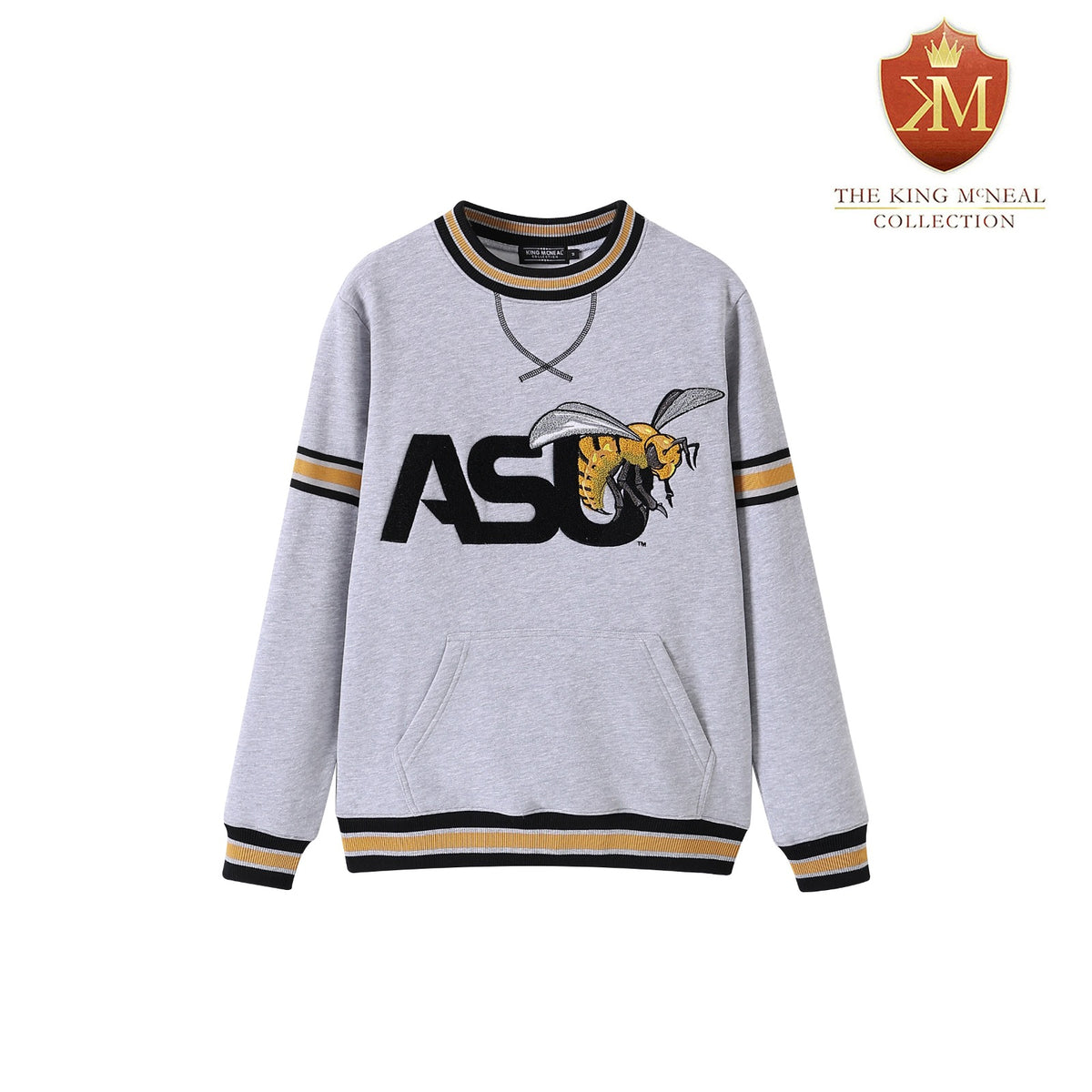 Alabama State Heather Grey Pocket Crewneck