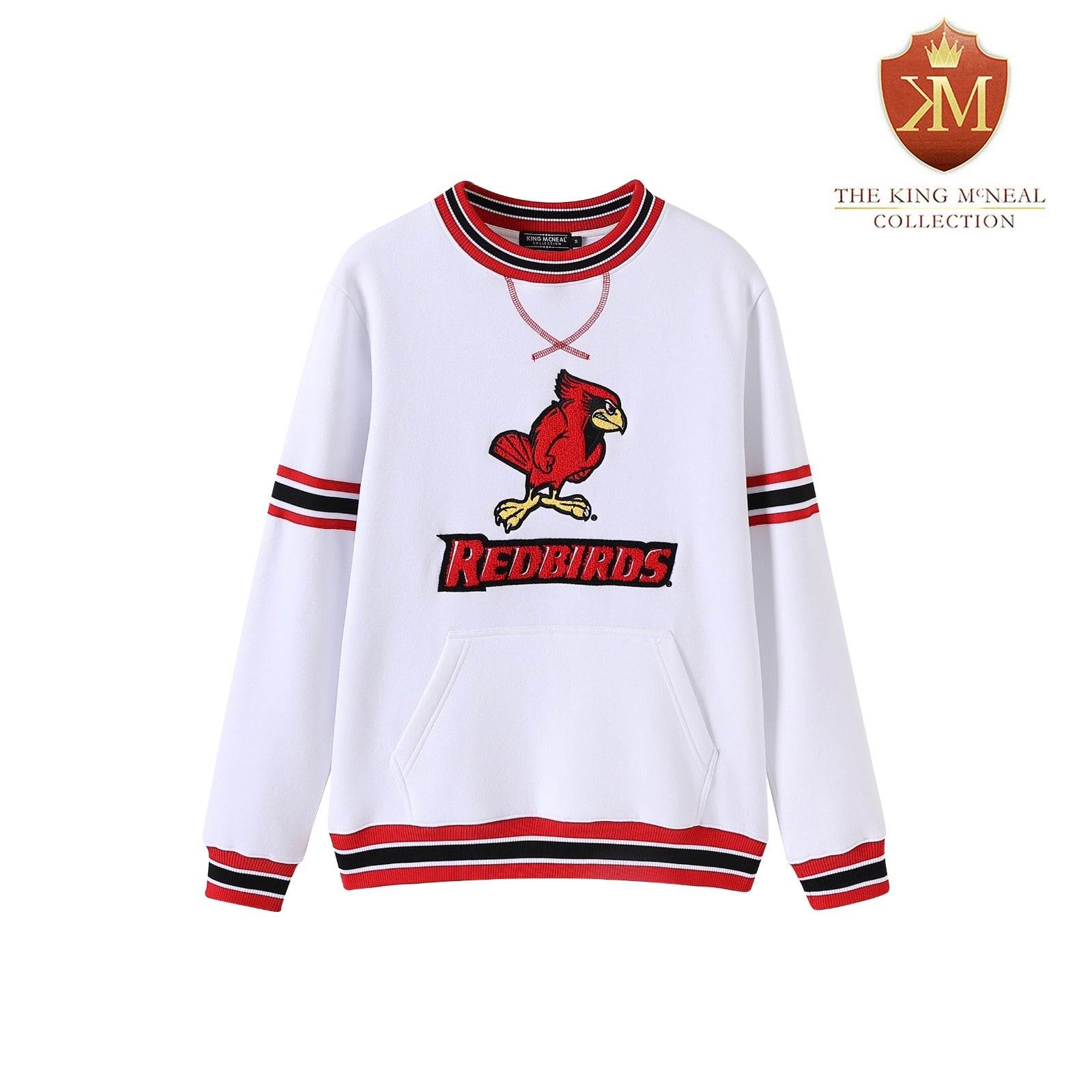 Illinois State White Redbirds Pocket Crewneck