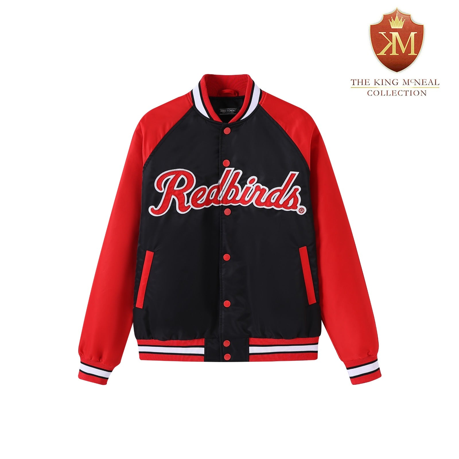 Illinois State Black Bomber Jacket