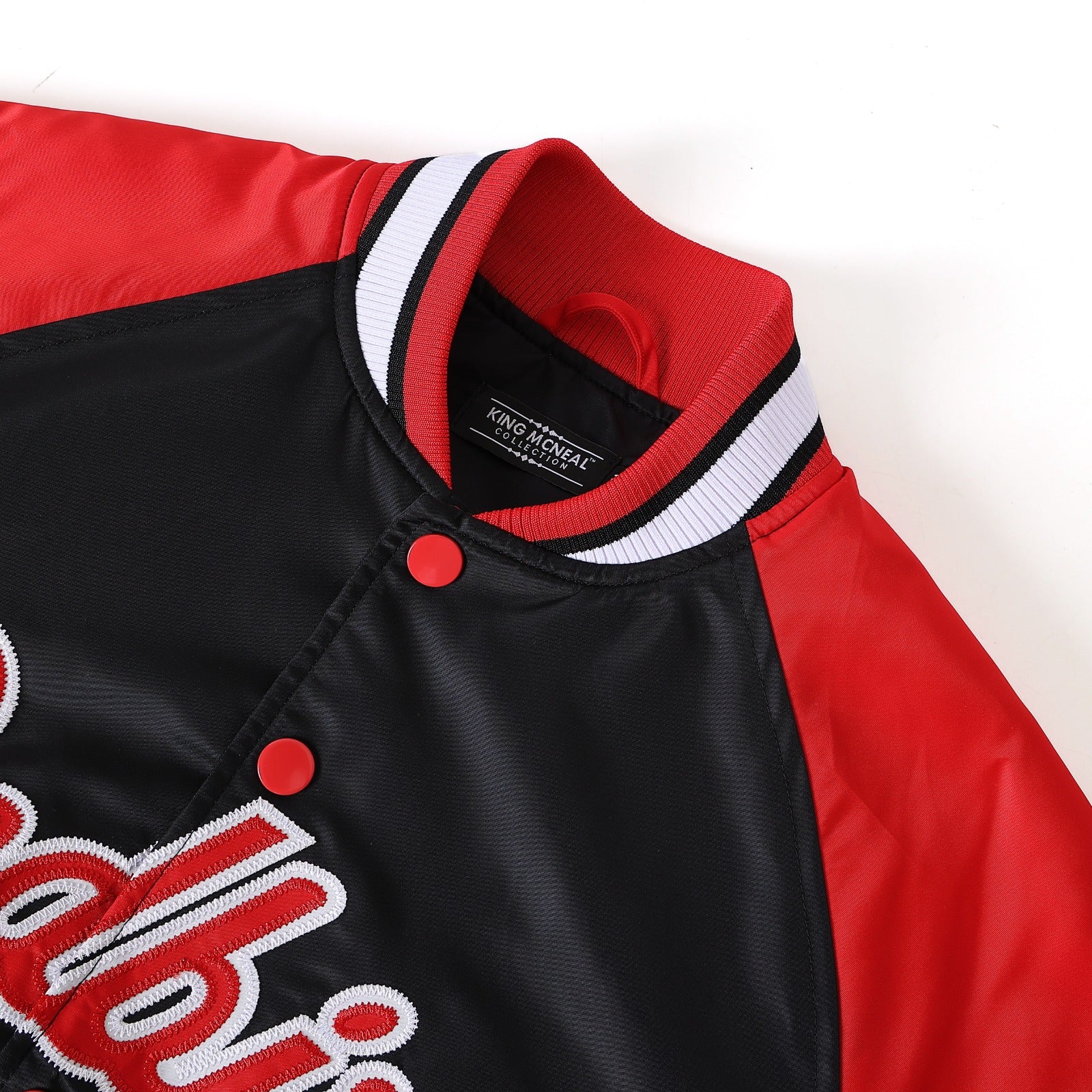 Illinois State Black Bomber Jacket
