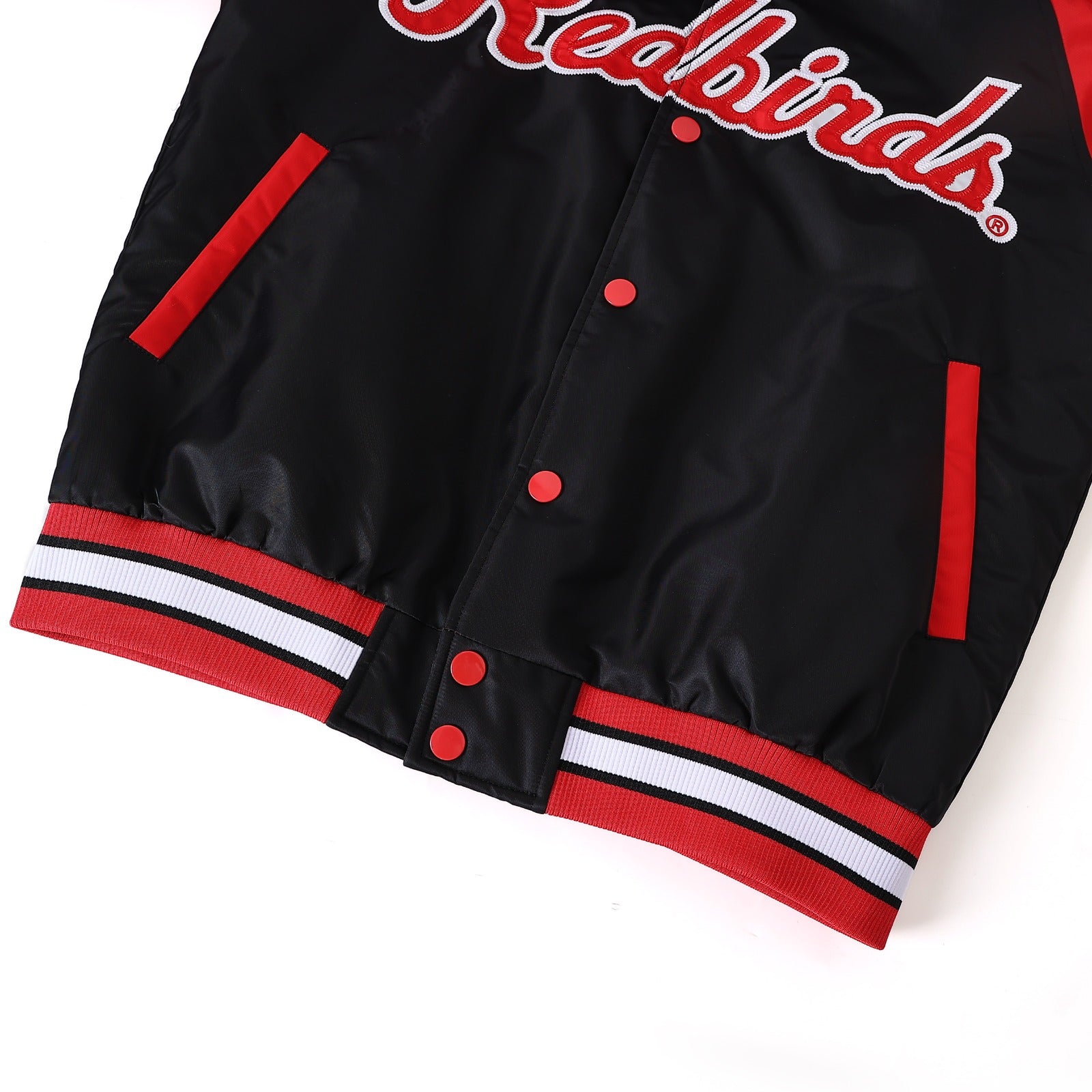 Illinois State Black Bomber Jacket