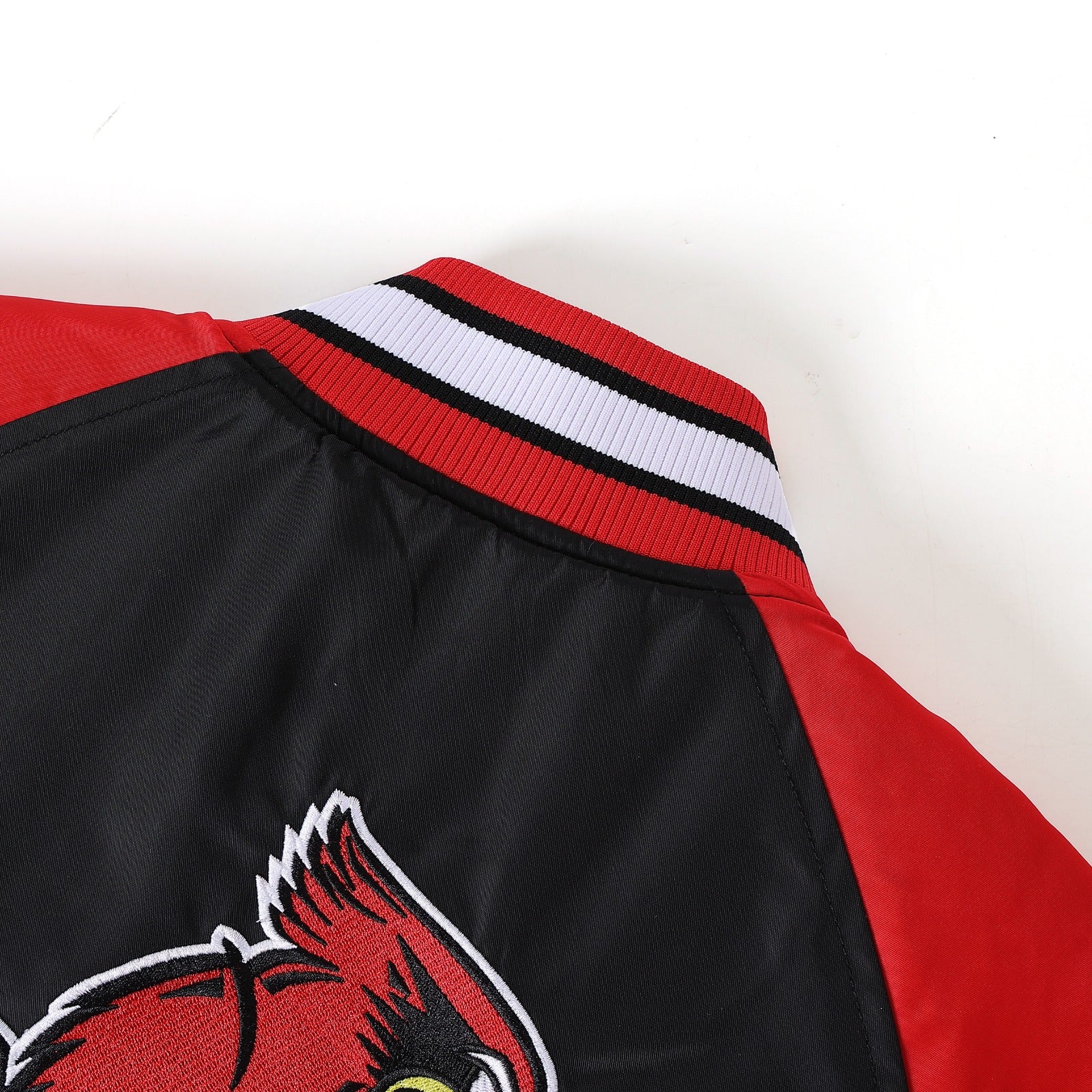 Illinois State Black Bomber Jacket