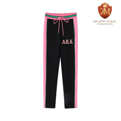 AKA Black Air Tech Fleece Warm Up Pants