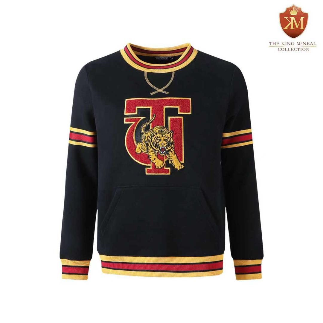 Tuskegee Black Pocket Crewneck
