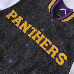 Prairie View A&M Black Denim Bomber Jacket