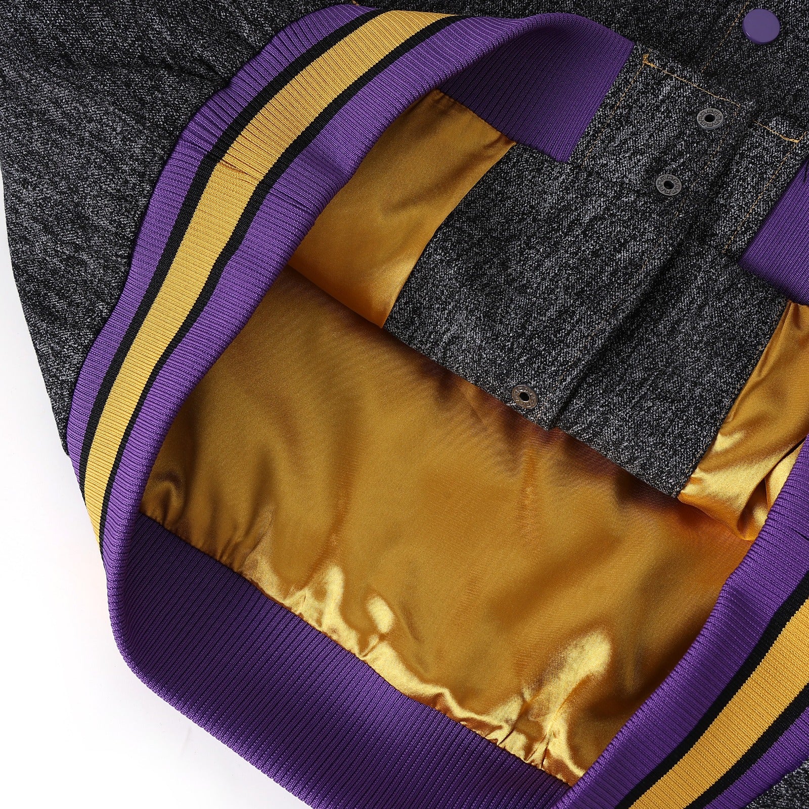 Prairie View A&M Black Denim Bomber Jacket