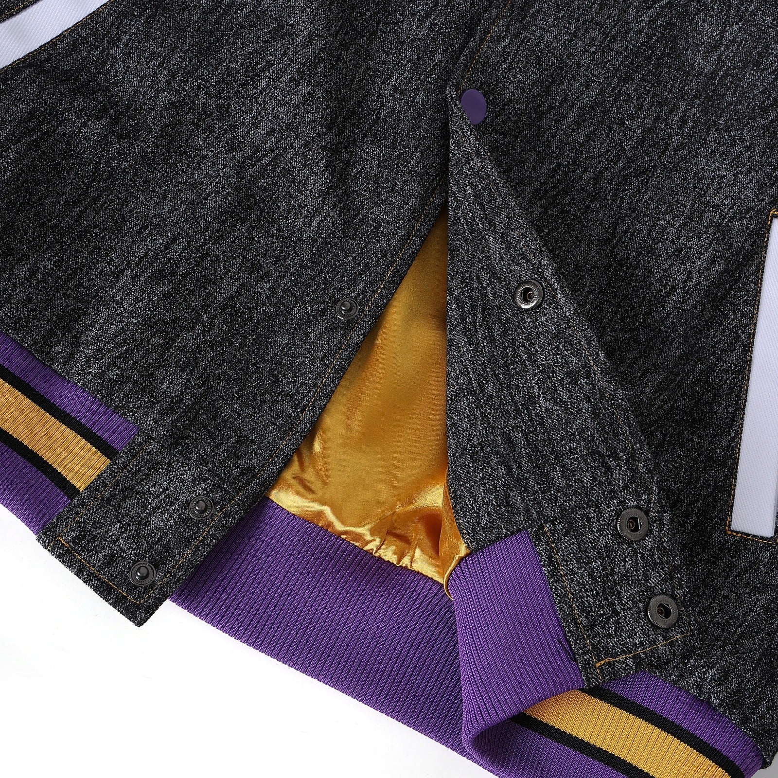 Prairie View A&M Black Denim Bomber Jacket