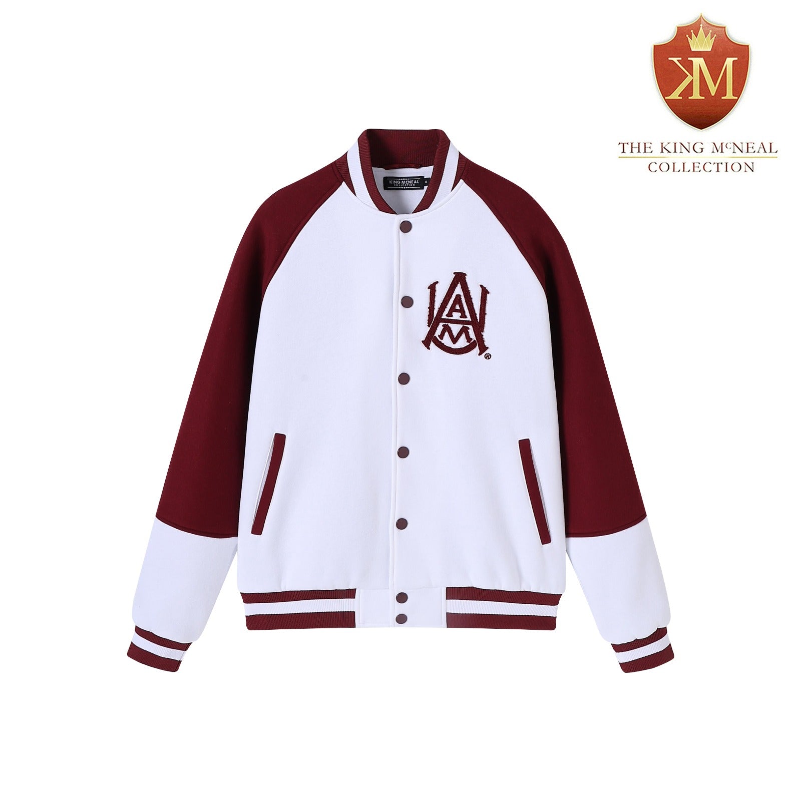 Alabama A&M White Fleece Jacket