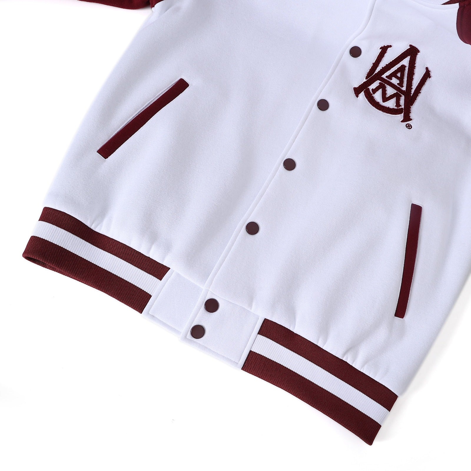 Alabama A&M White Fleece Jacket