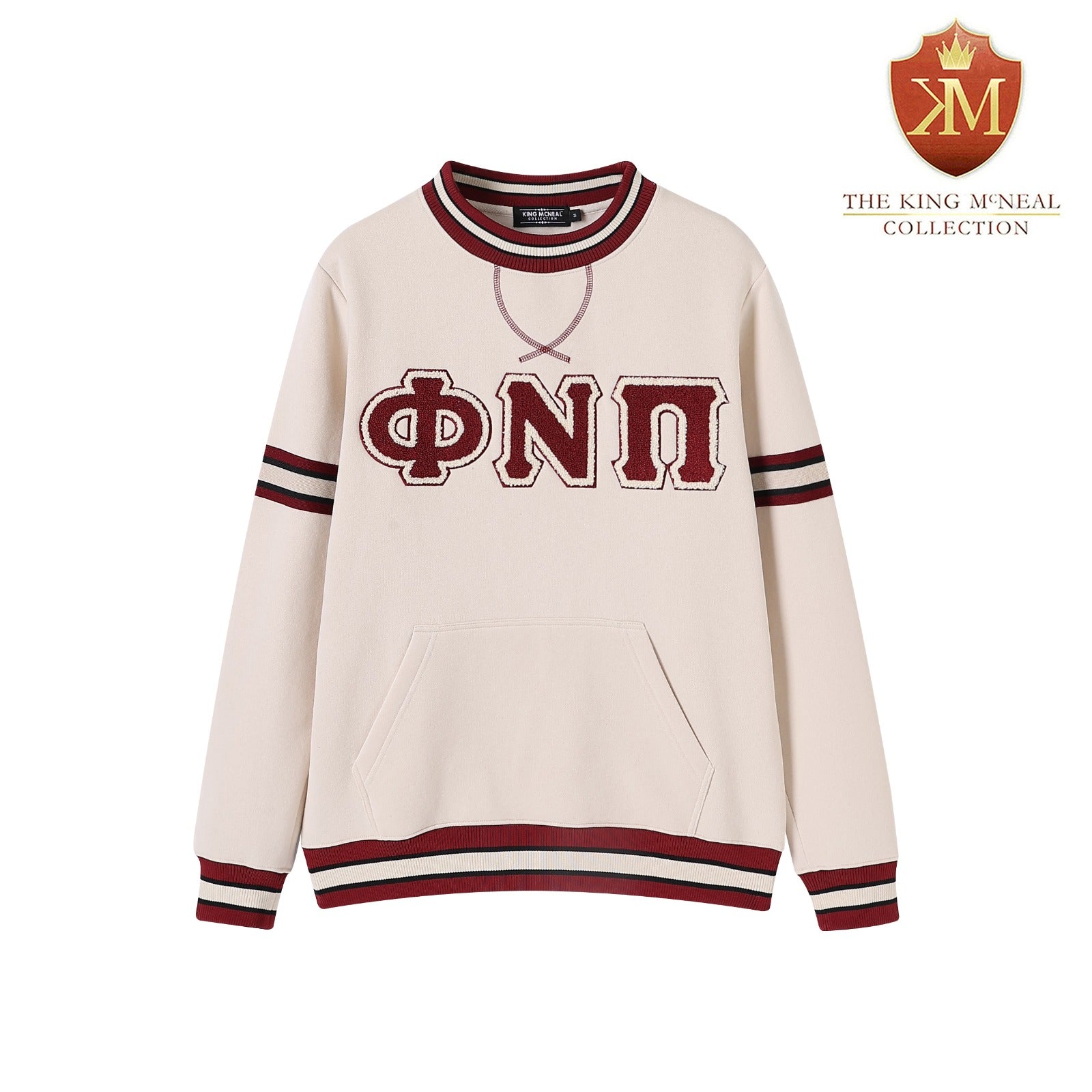 Kappa Phi Nu Pi Neutral Chenille Crewneck