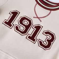 Delta Cream 1913 Chenille Crewneck