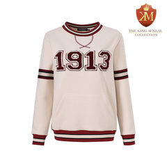 Delta Cream 1913 Chenille Crewneck