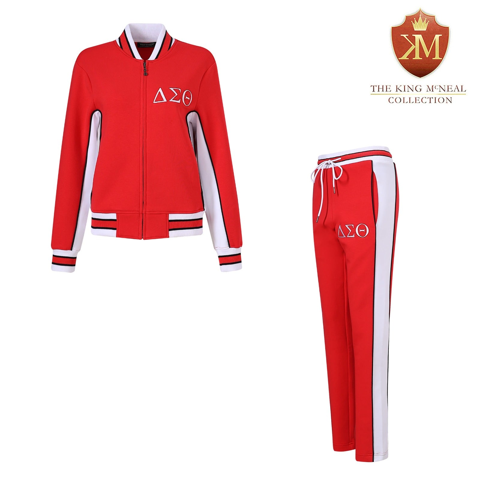 Delta Red Air Tech Fleece Warm Up Jacket