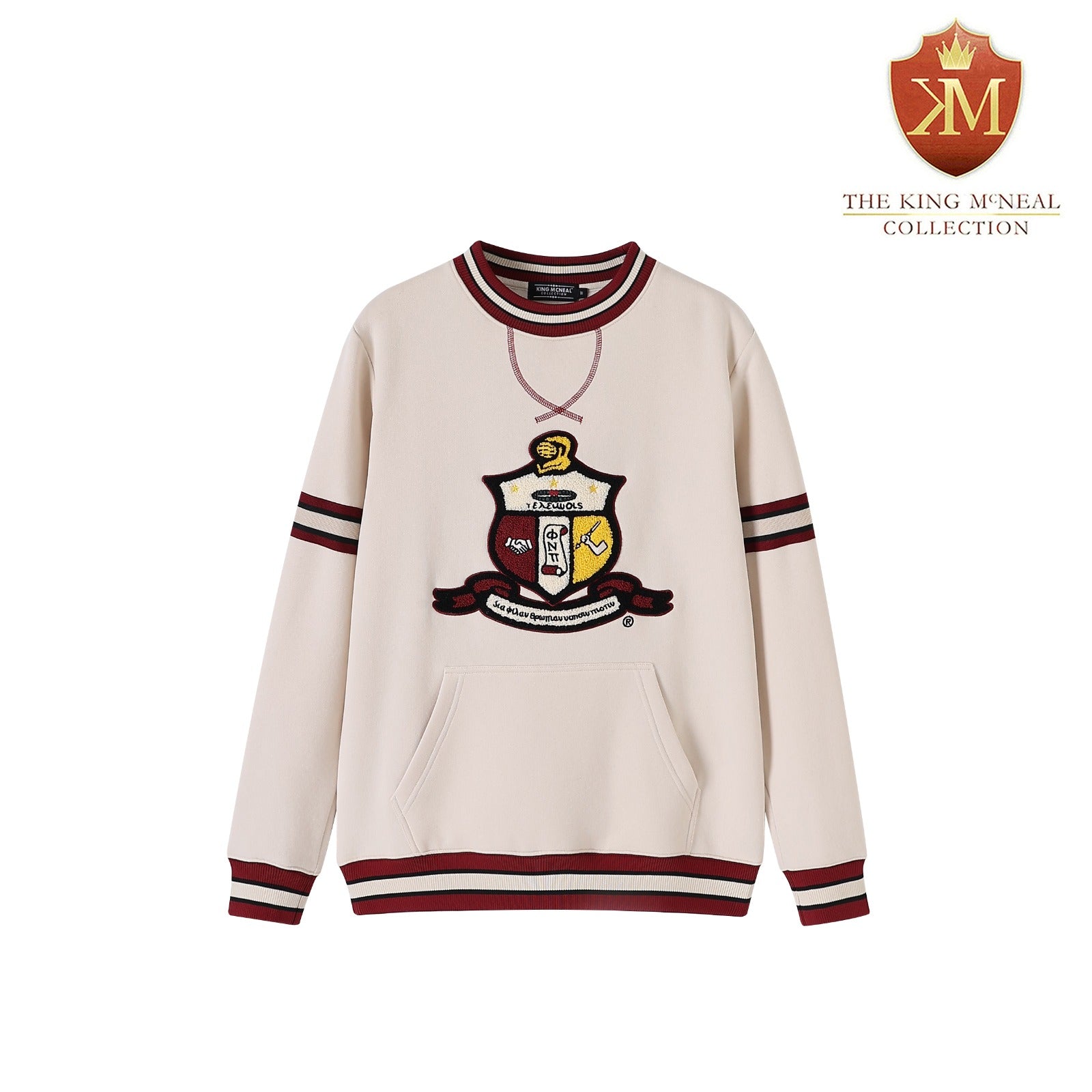 Kappa Neutral Crest Chenille Crewneck