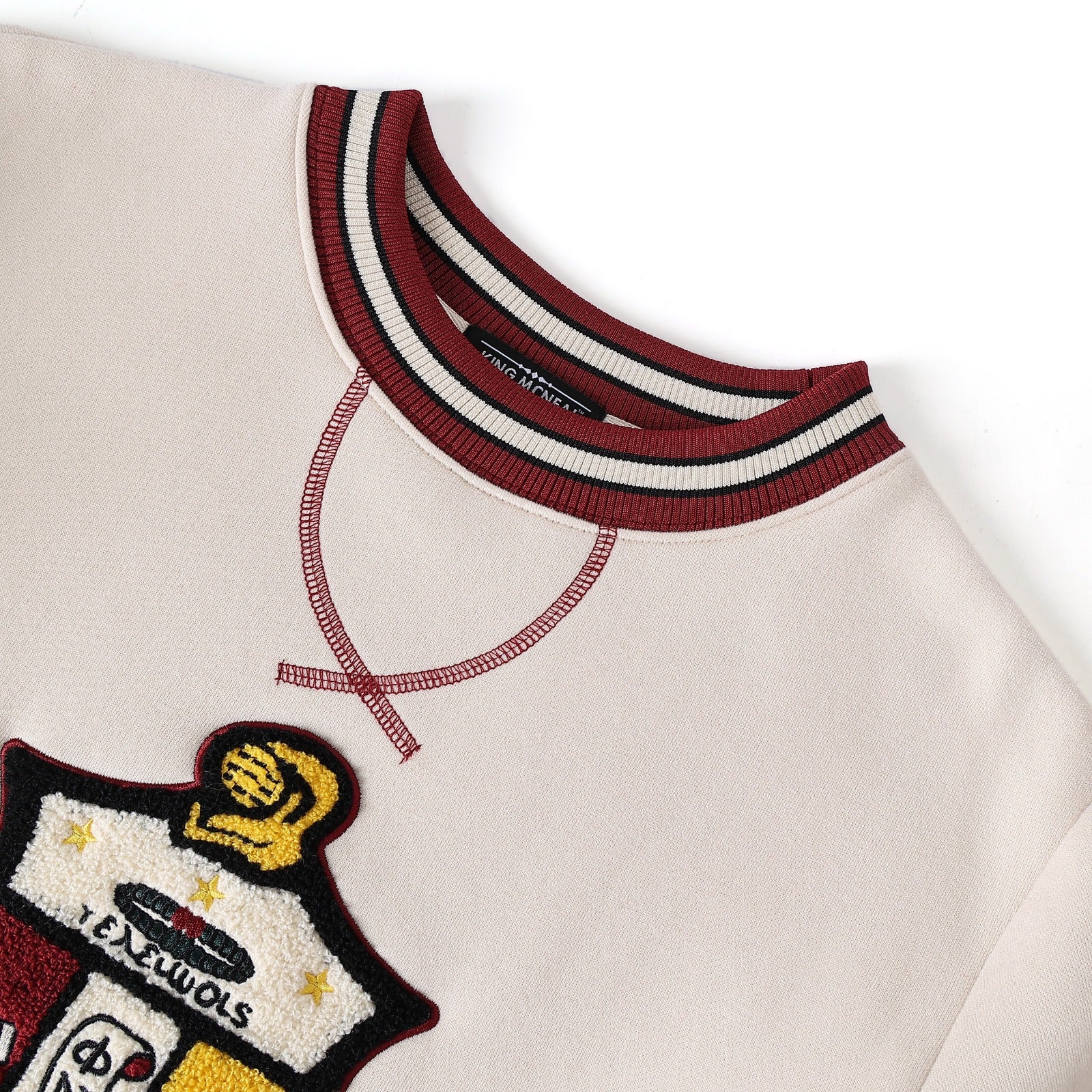 Kappa Neutral Crest Chenille Crewneck