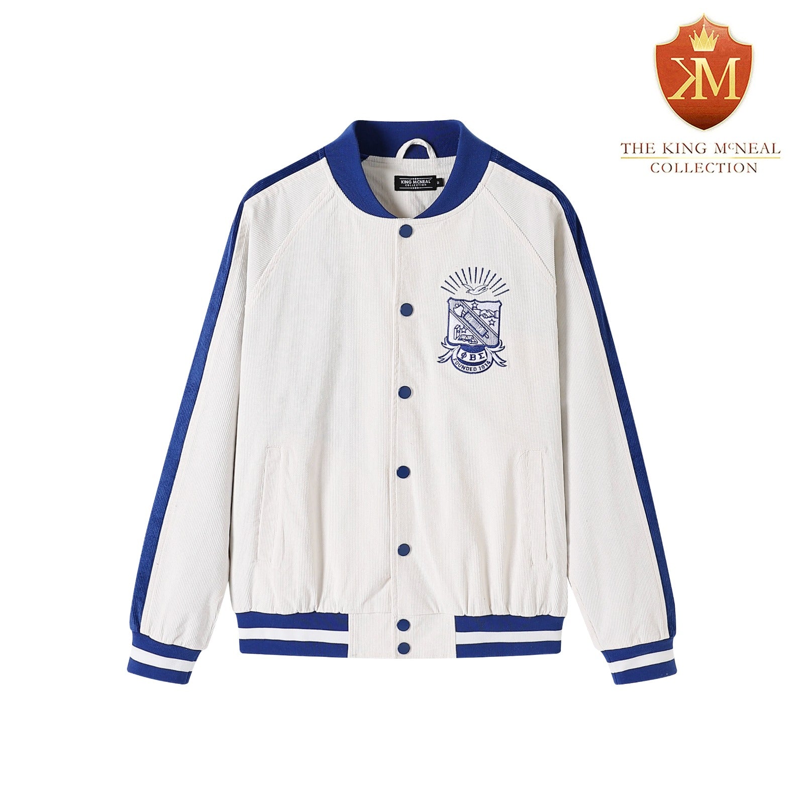 Phi Beta Sigma White Corduroy Jacket