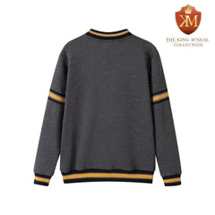 Alpha Charcoal Grey Chenille Crewneck