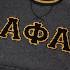 Alpha Charcoal Grey Chenille Crewneck