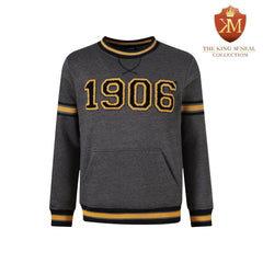 Alpha Charcoal Grey 1906 Chenille Crewneck
