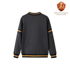 Alpha Charcoal Grey 1906 Chenille Crewneck