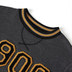 Alpha Charcoal Grey 1906 Chenille Crewneck