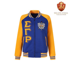 SGRho Premium Blue Varsity Fleece Jacket