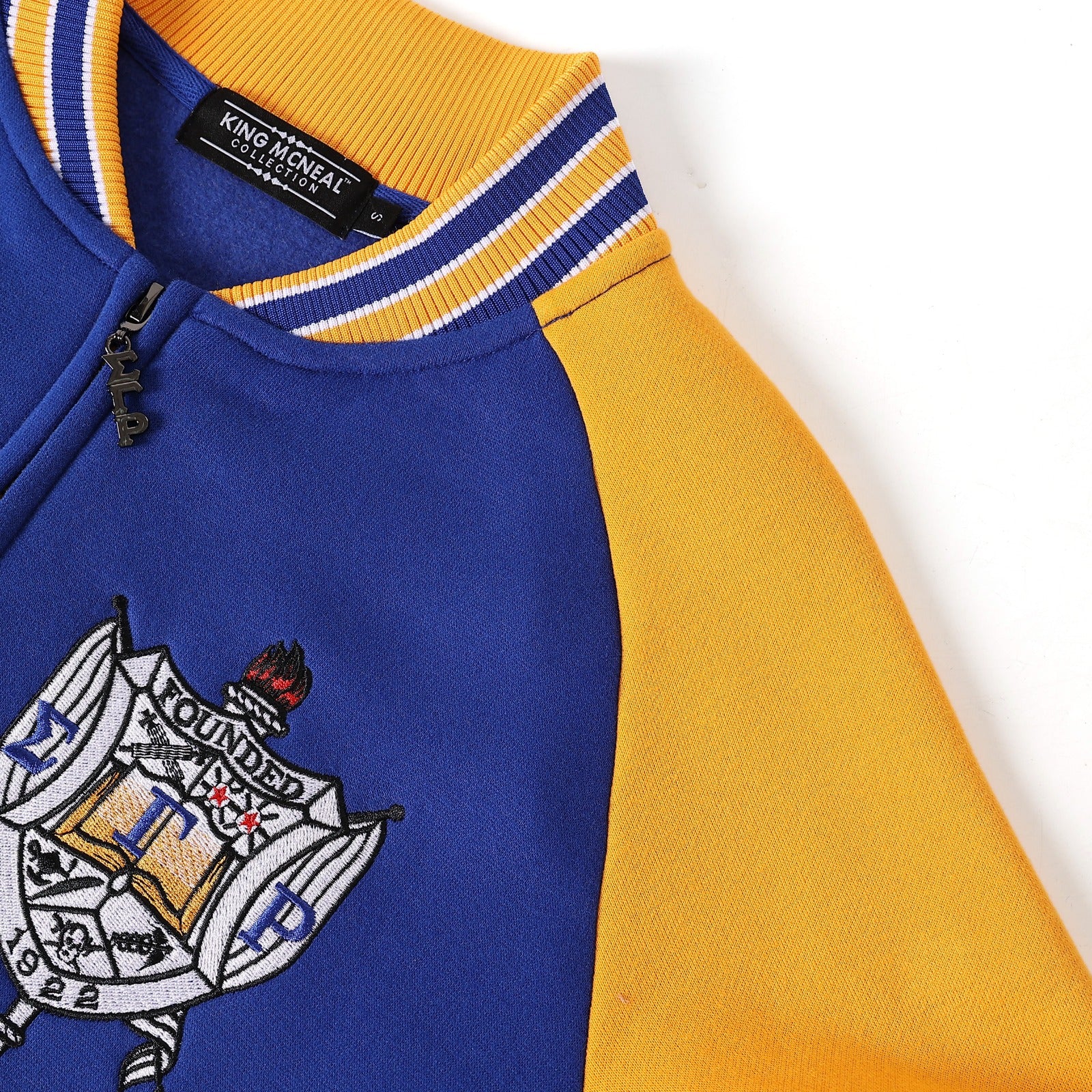 SGRho Premium Blue Varsity Fleece Jacket