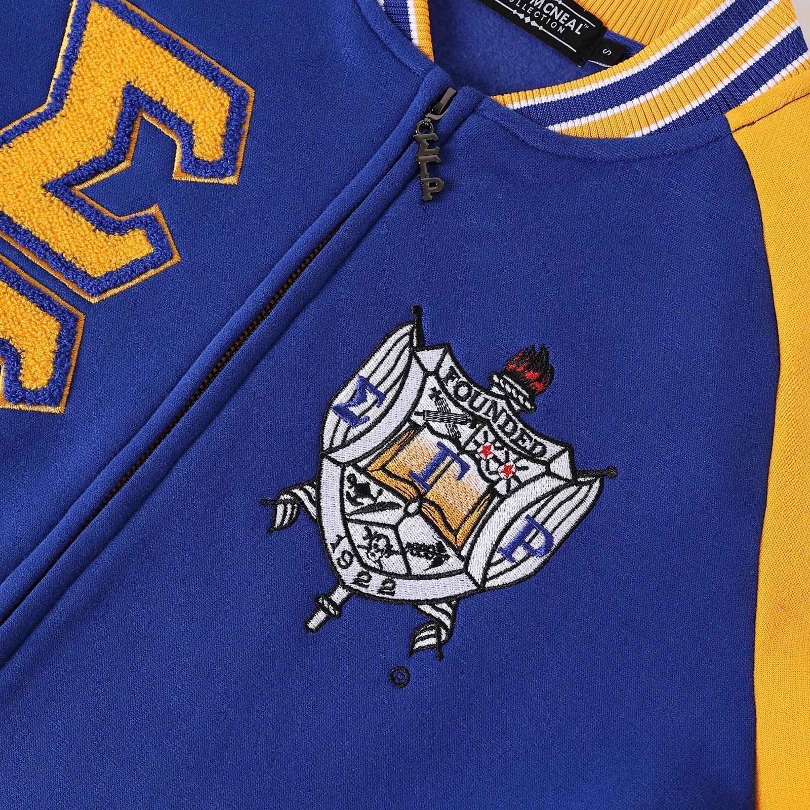 SGRho Premium Blue Varsity Fleece Jacket