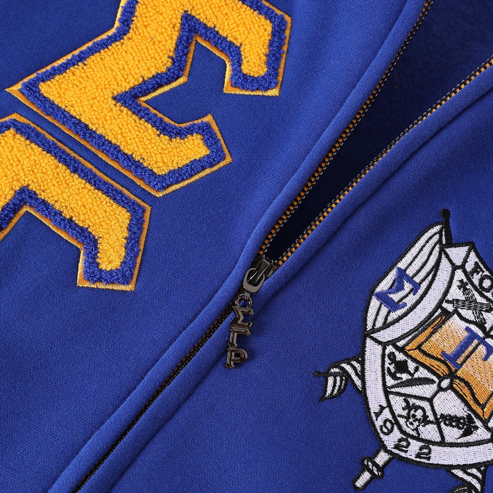 SGRho Premium Blue Varsity Fleece Jacket