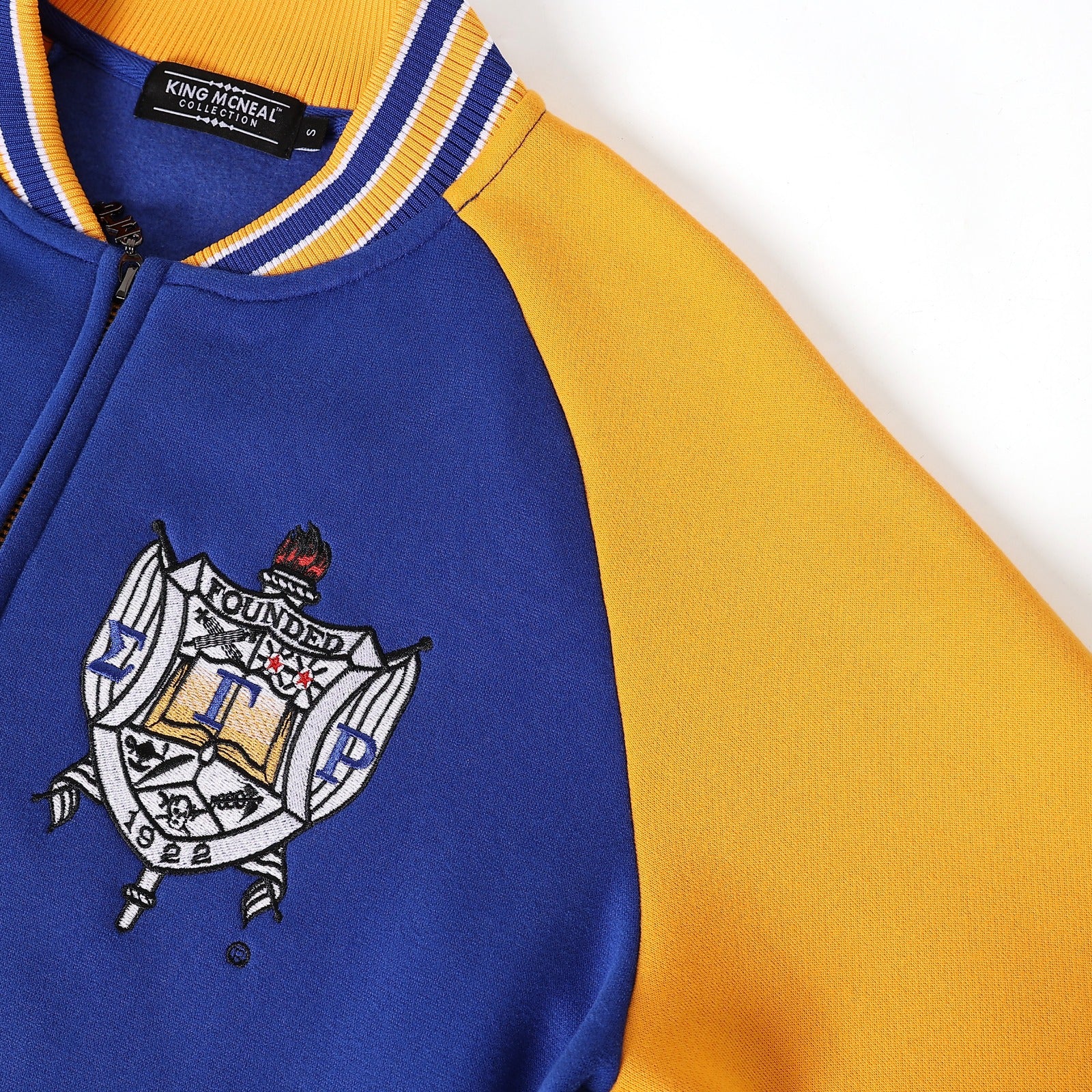SGRho Premium Blue Varsity Fleece Jacket