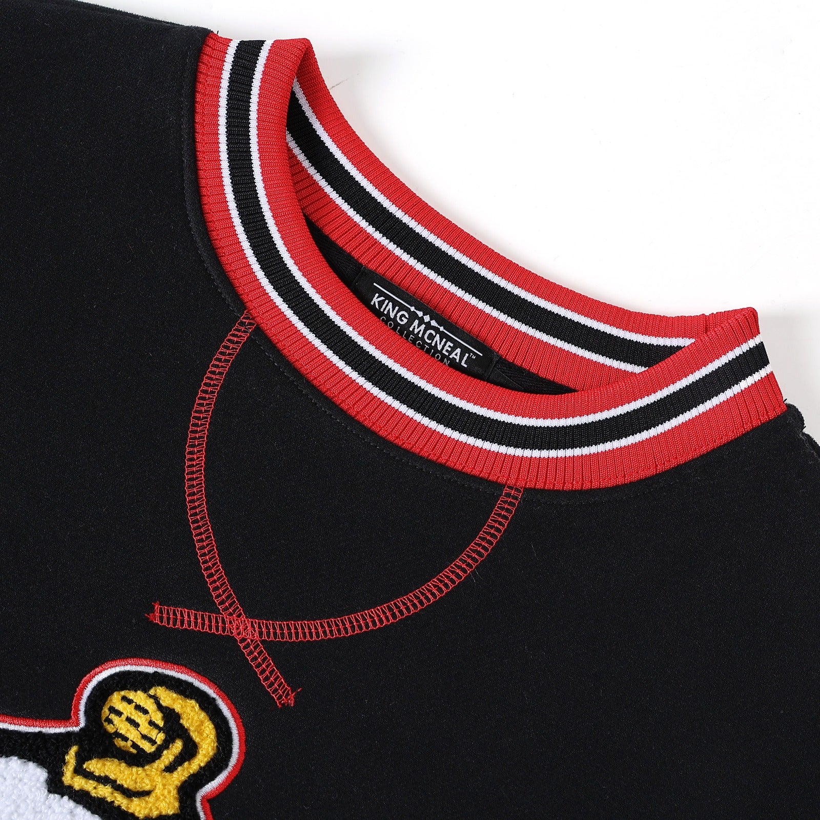 Kappa Black Crest Chenille Crewneck