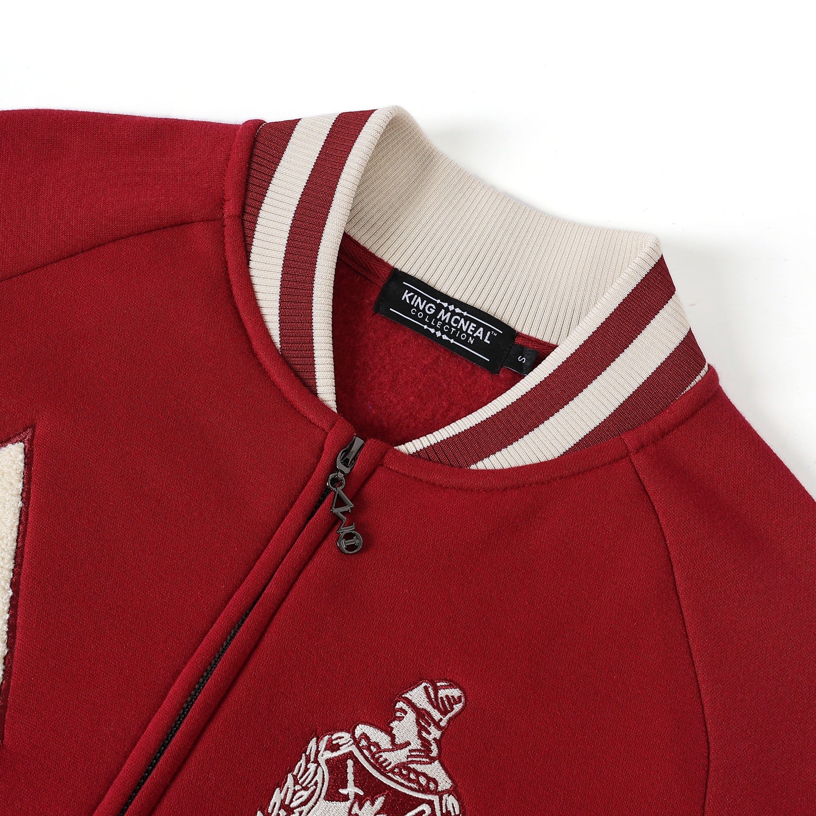 Delta Crimson Varsity Fleece Jacket