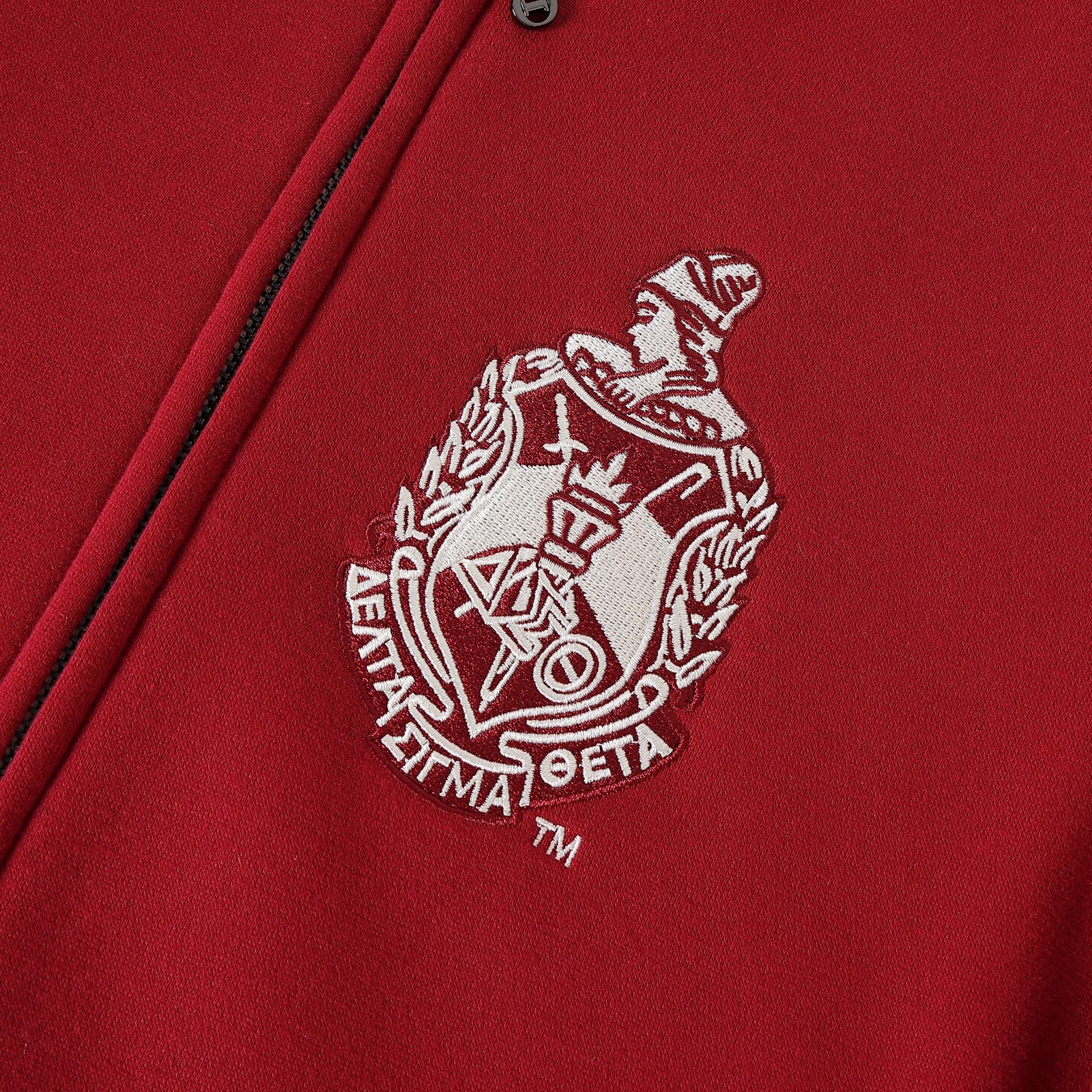 Delta Crimson Varsity Fleece Jacket