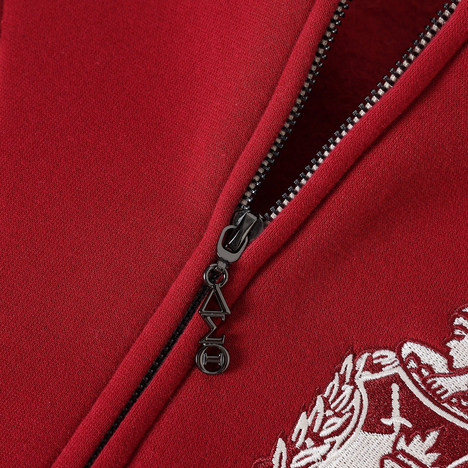 Delta Crimson Varsity Fleece Jacket