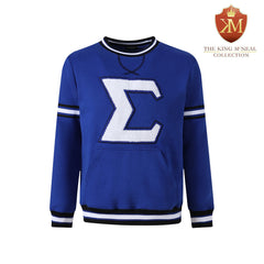 Phi Beta Sigma Blue "Sigma" Chenille Crewneck