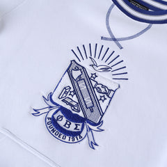 Phi Beta Sigma White Crest Chenille Crewneck