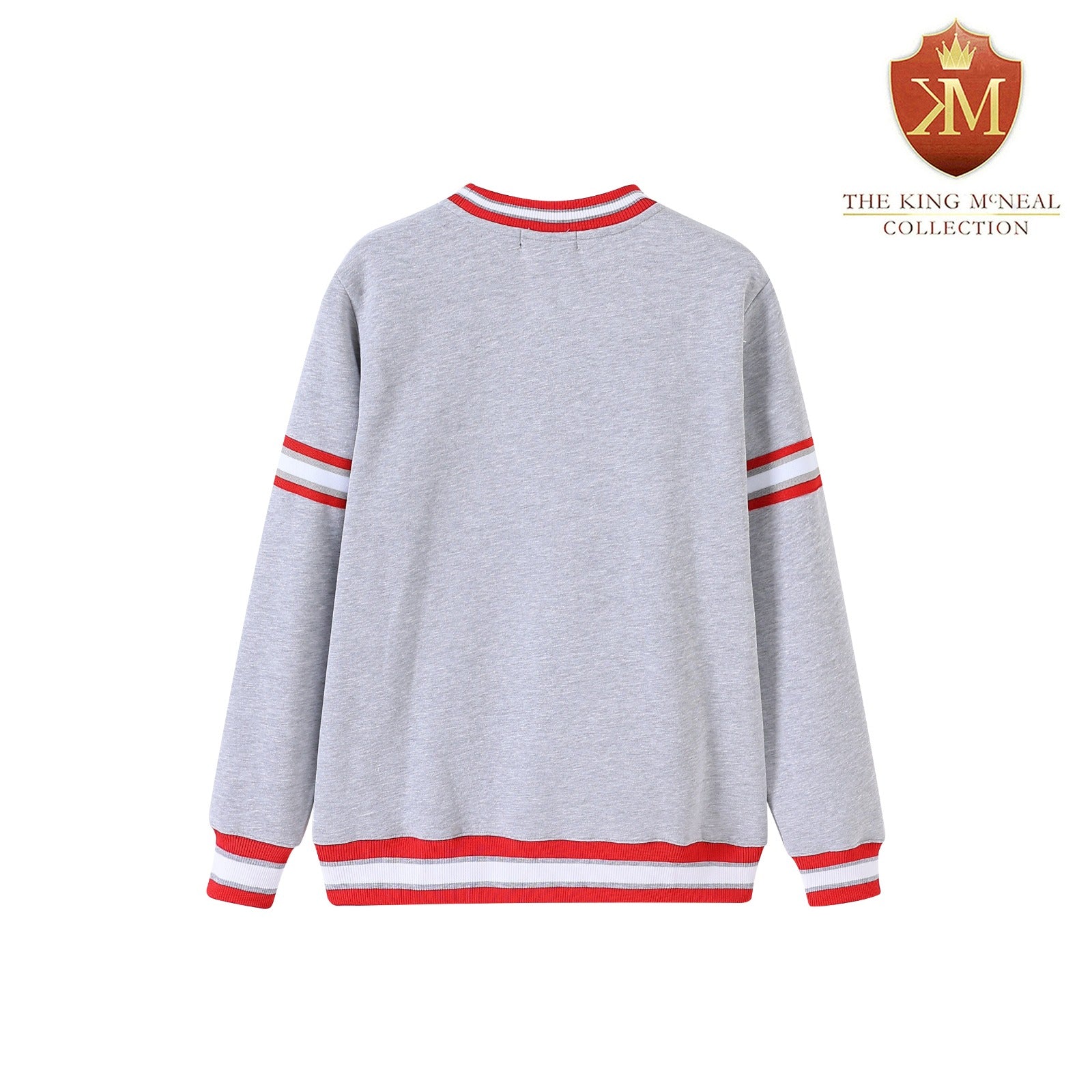 Kappa Heather Grey Crest Chenille Crewneck