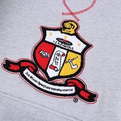 Kappa Heather Grey Crest Chenille Crewneck