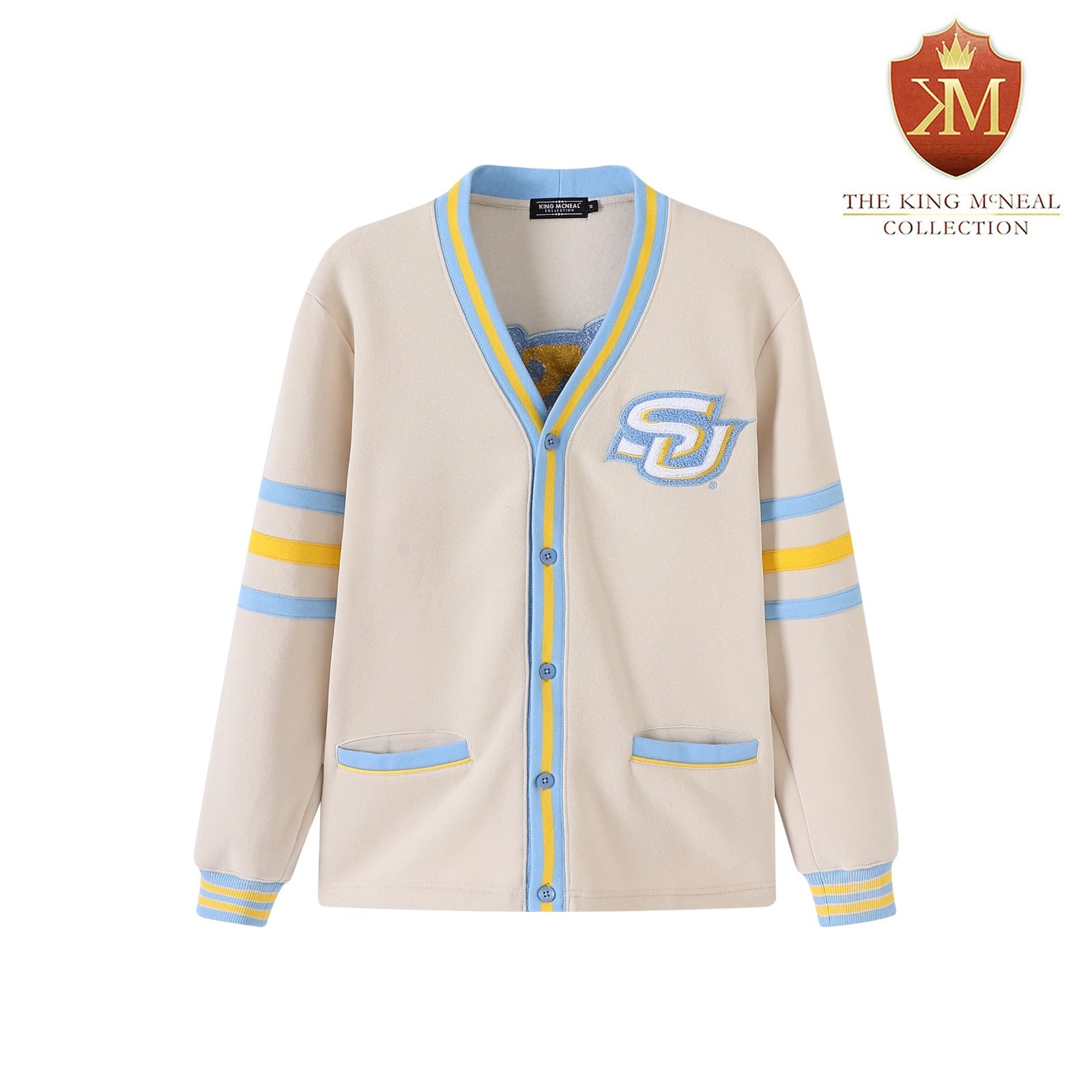 Southern University Neutral Fleece Cardigan