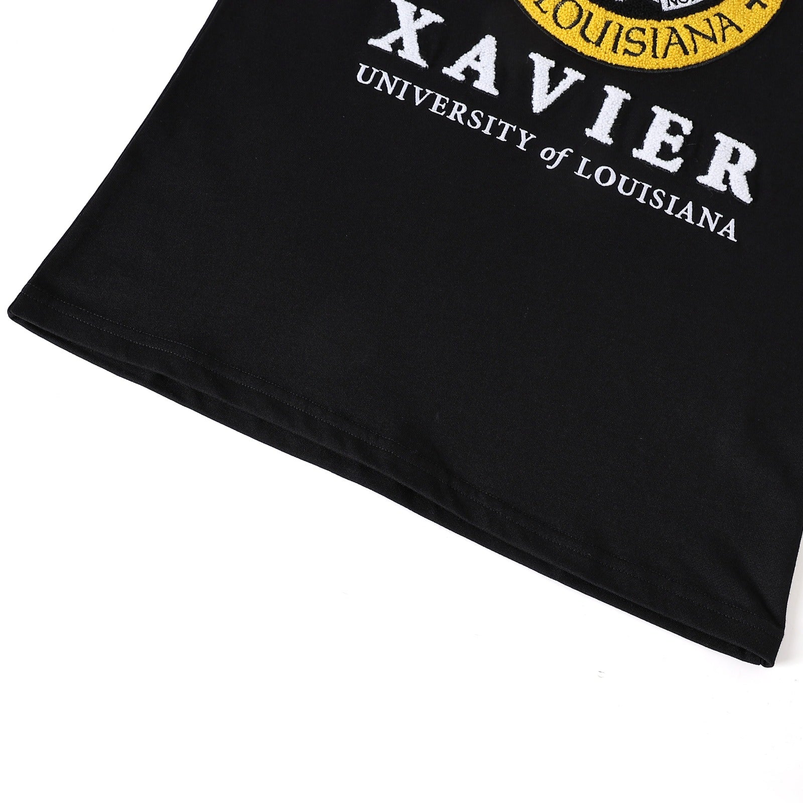 Xavier University (Louisiana) Black Premium Chenille Ringer Shirt