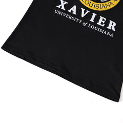 Xavier University (Louisiana) Black Premium Chenille Ringer Shirt