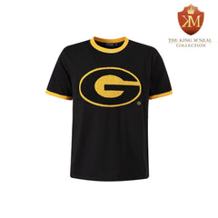 Grambling State Black Premium Chenille Ringer Shirt Final Sale