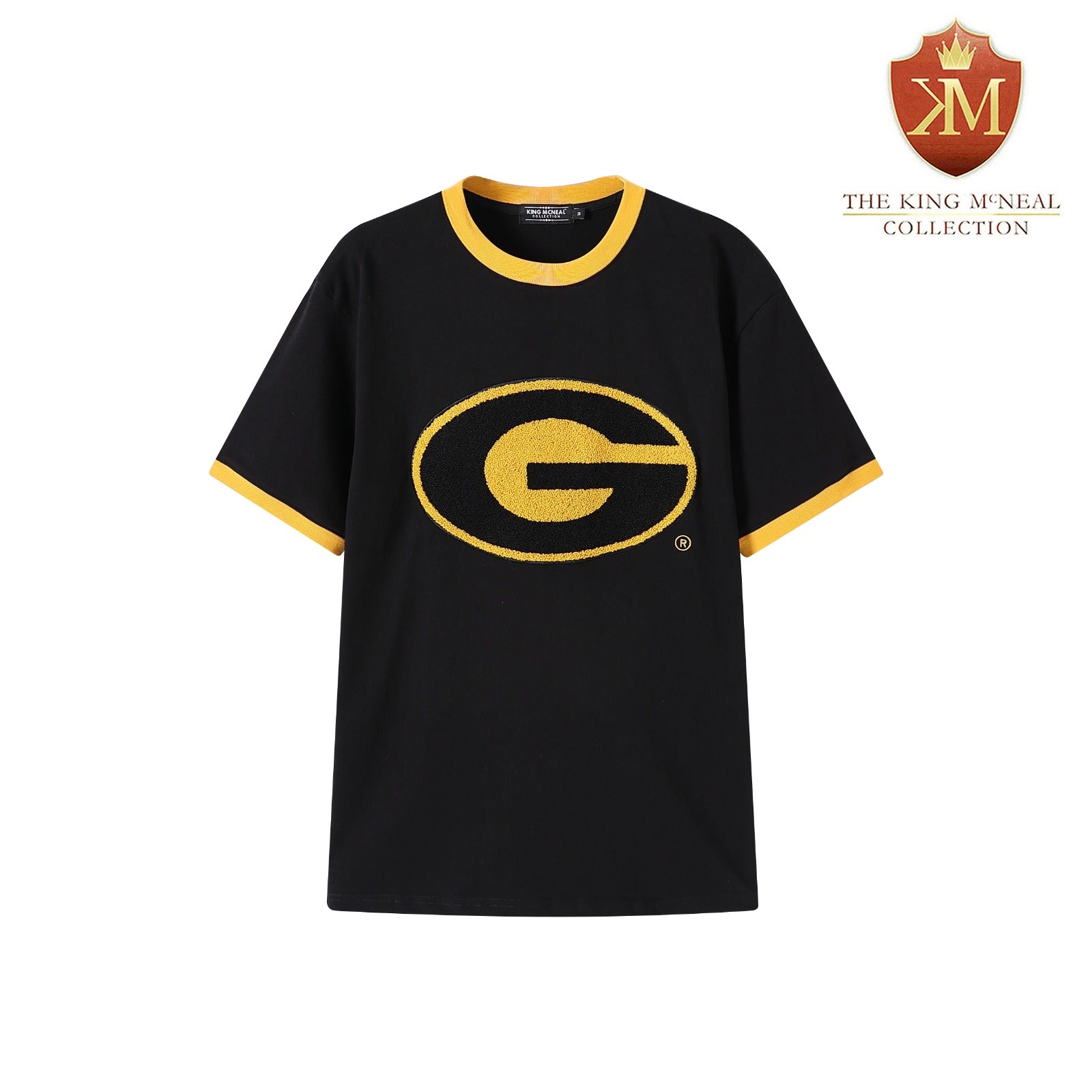 Grambling State Black Premium Chenille Ringer Shirt Final Sale