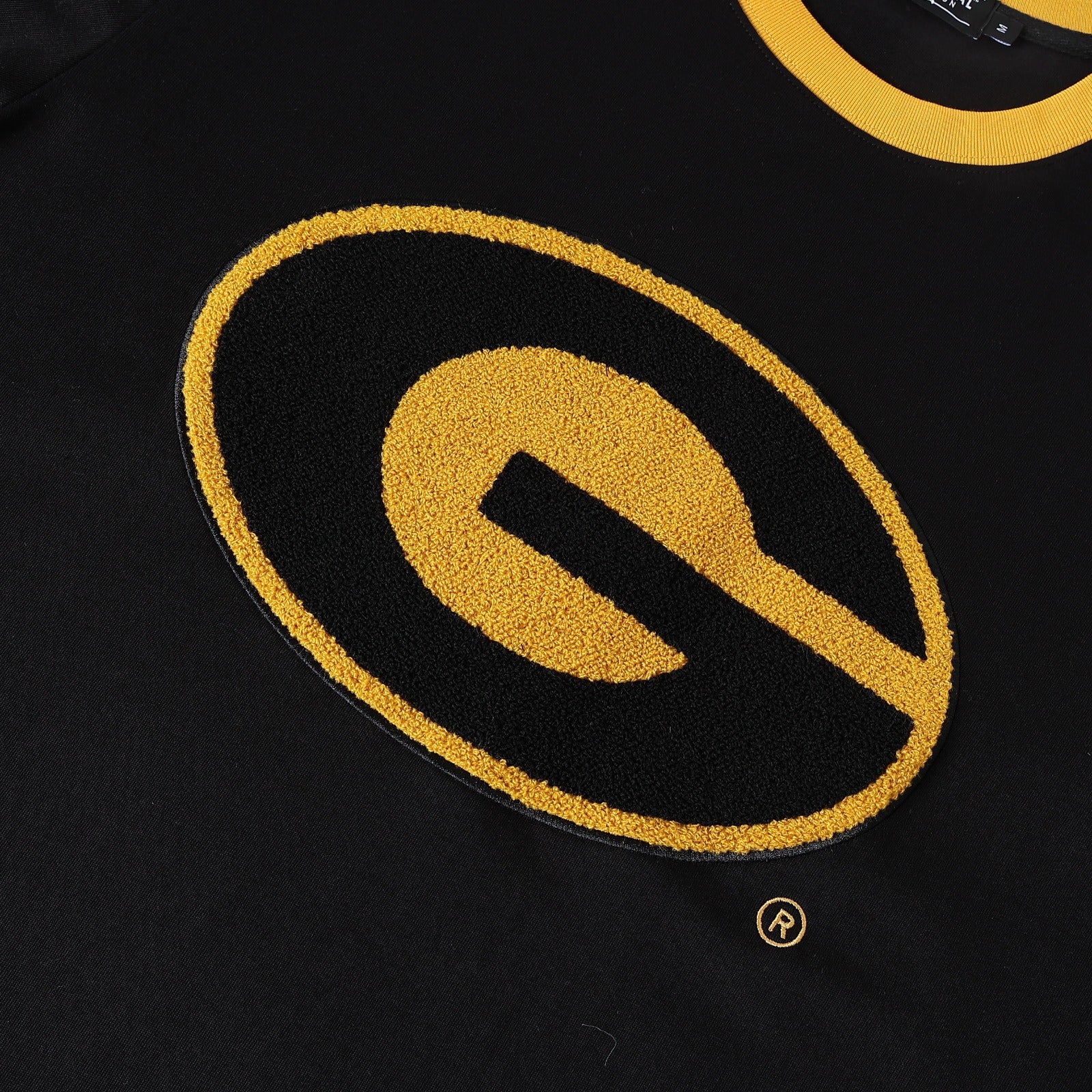 Grambling State Black Premium Chenille Ringer Shirt Final Sale