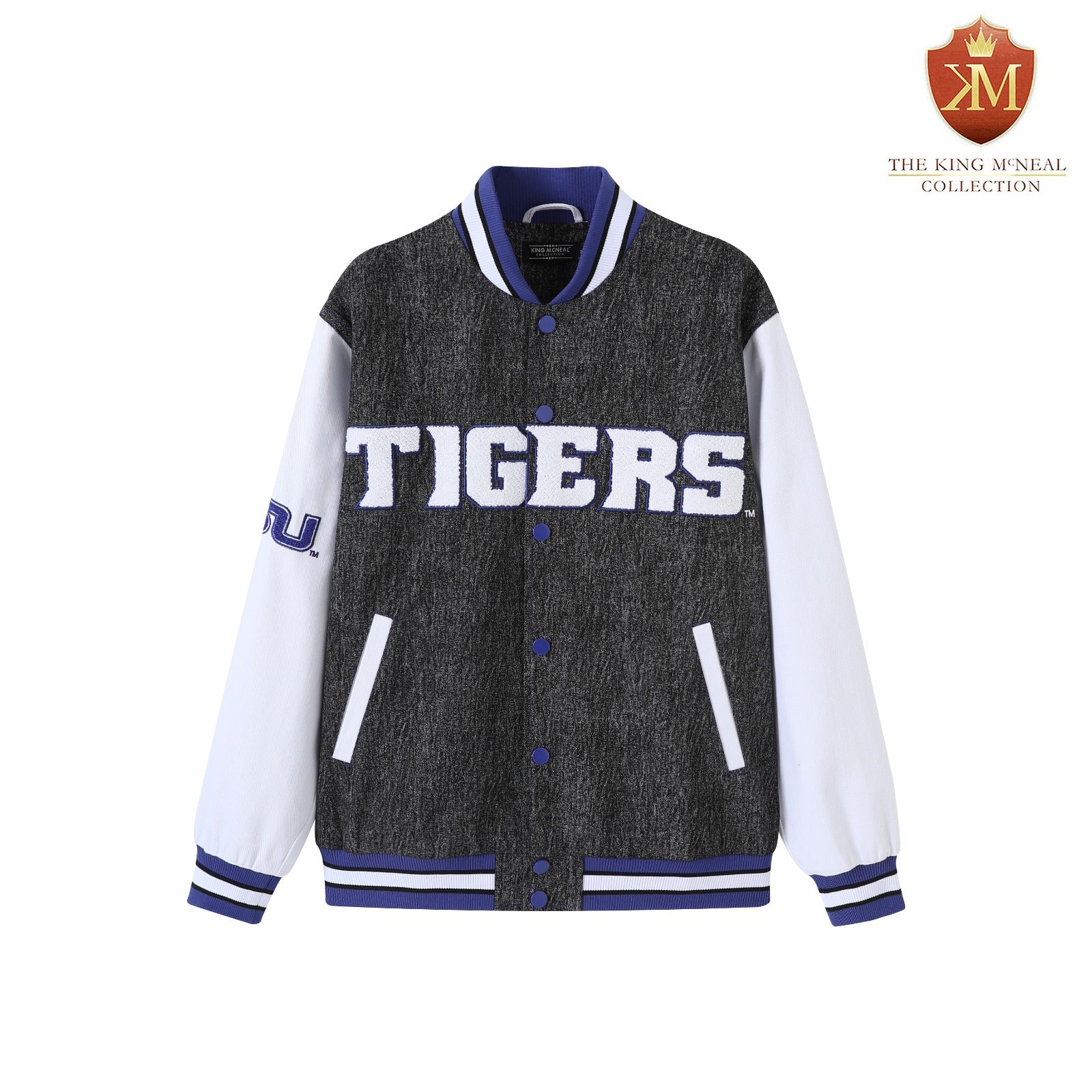 Tennessee State University Black Denim Bomber Jacket