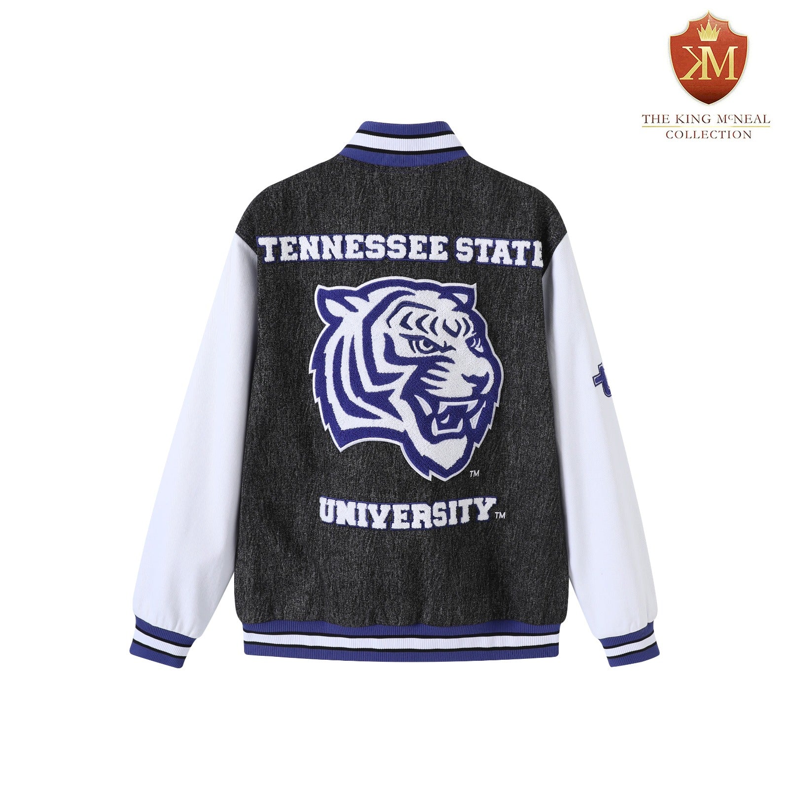 Tennessee State University Black Denim Bomber Jacket