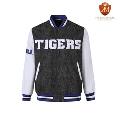 Tennessee State University Black Denim Bomber Jacket