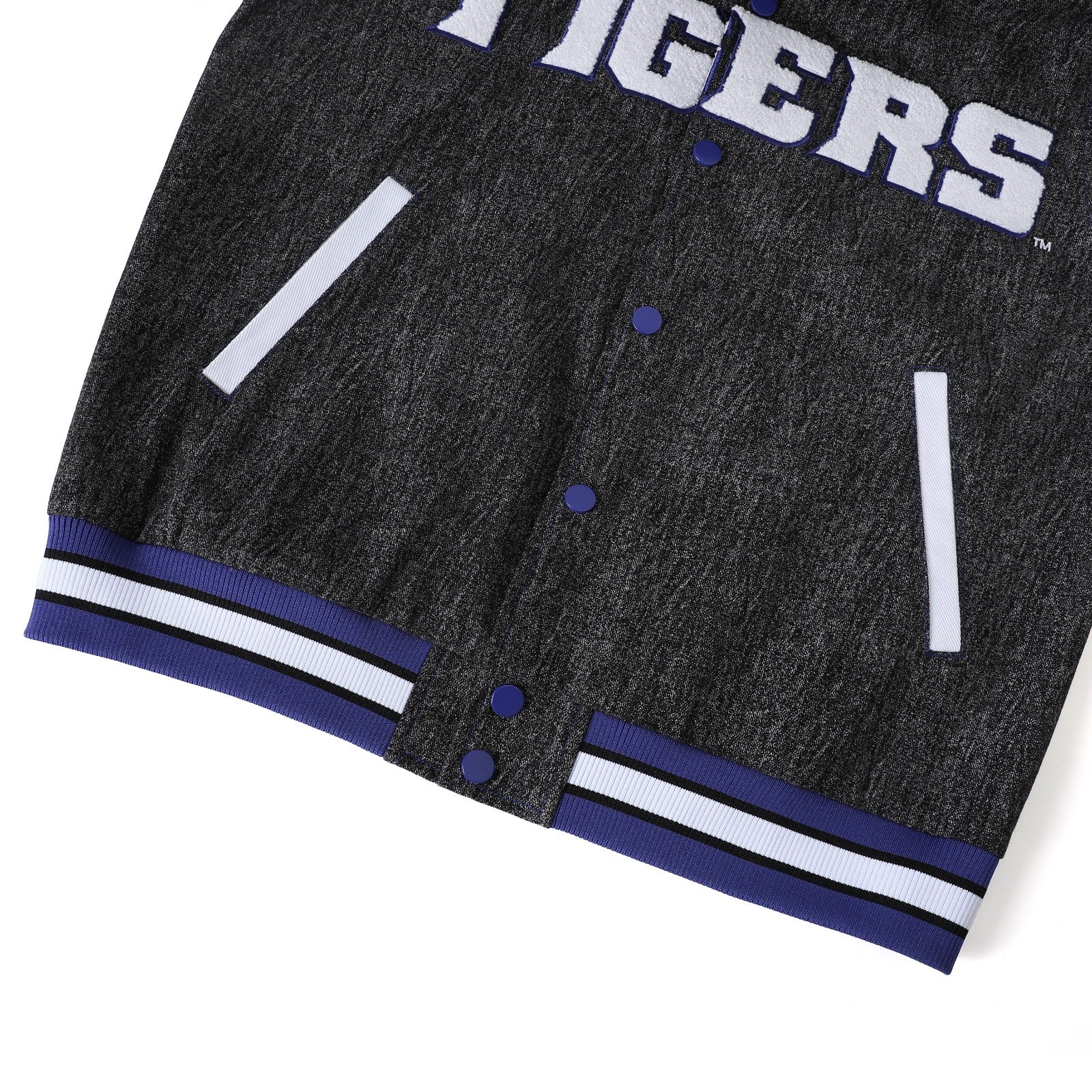 Tennessee State University Black Denim Bomber Jacket