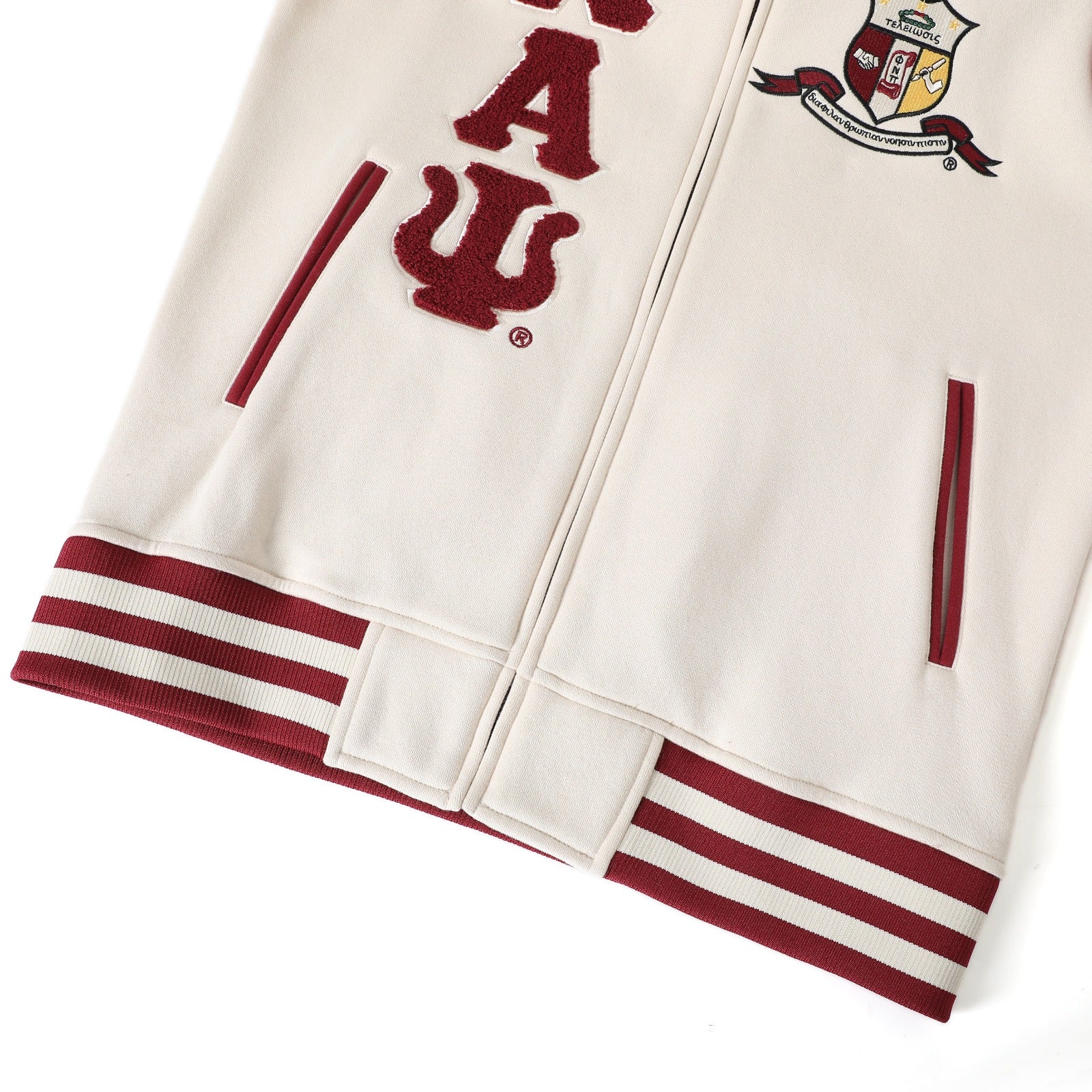 Kappa Kream Varsity Fleece Jacket