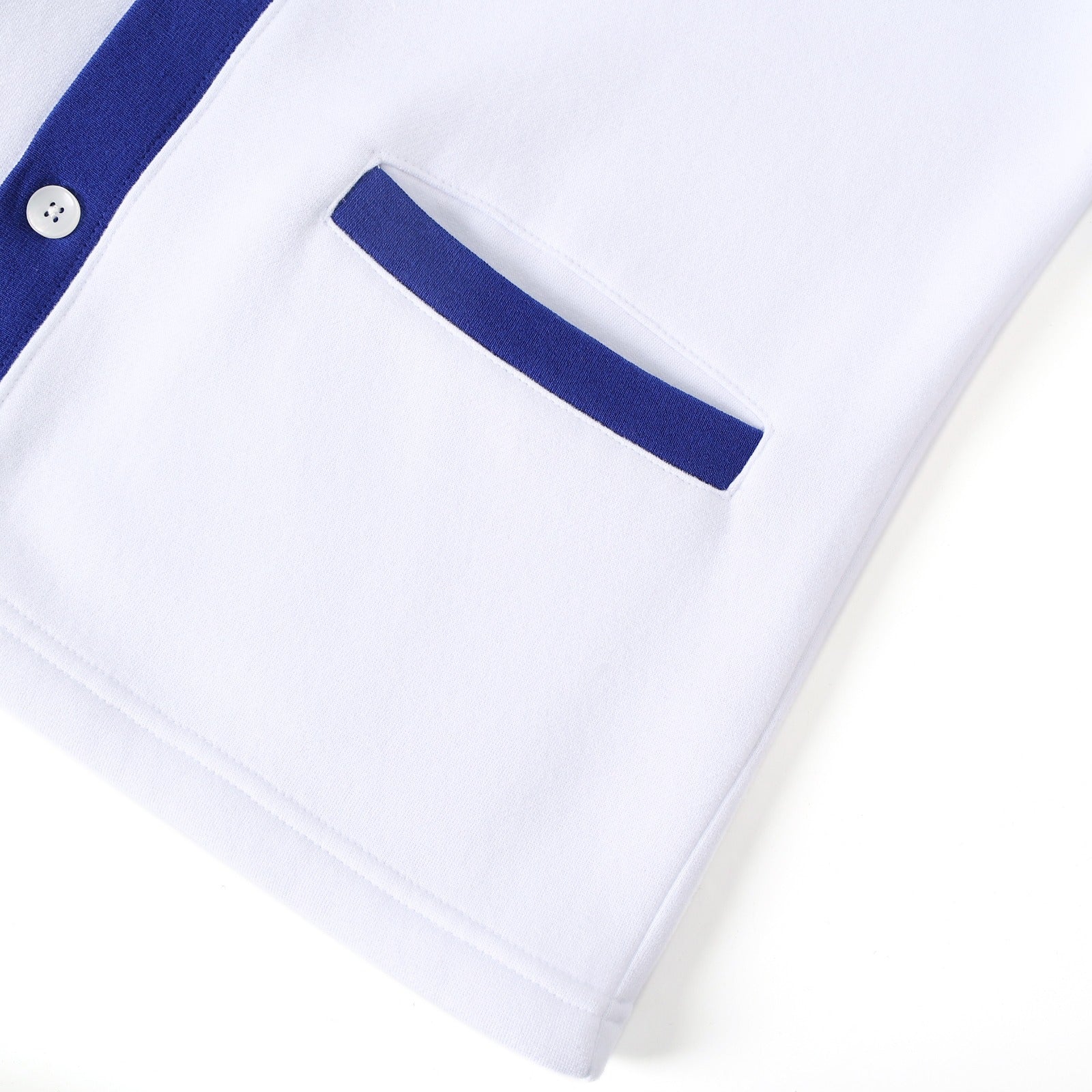 Zeta White Fleece Cardigan Unisex Fit